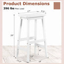 29" Saddle Seat Counter Height Stool Set of 2 with Footrests by LJGDeals