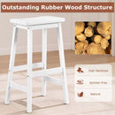 29" Saddle Seat Counter Height Stool Set of 2 with Footrests by LJGDeals