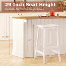 29" Saddle Seat Counter Height Stool Set of 2 with Footrests by LJGDeals