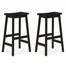 29" Saddle Seat Counter Height Stool Set of 2 with Footrests by LJGDeals