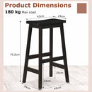29" Saddle Seat Counter Height Stool Set of 2 with Footrests by LJGDeals