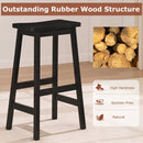 29" Saddle Seat Counter Height Stool Set of 2 with Footrests by LJGDeals