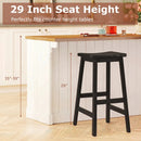 29" Saddle Seat Counter Height Stool Set of 2 with Footrests by LJGDeals
