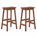 29" Saddle Seat Counter Height Stool Set of 2 with Footrests by LJGDeals