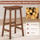 29" Saddle Seat Counter Height Stool Set of 2 with Footrests by LJGDeals