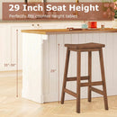 29" Saddle Seat Counter Height Stool Set of 2 with Footrests by LJGDeals