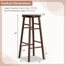 29" Swivel Bar Stools Set of 2 with Footrests by LJGDeals