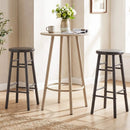 29" Swivel Bar Stools Set of 2 with Footrests by DirectDeals