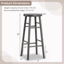 29" Swivel Bar Stools Set of 2 with Footrests by LJGDeals
