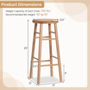 29" Swivel Bar Stools Set of 2 with Footrests by LJGDeals