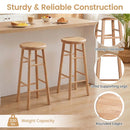 29" Swivel Bar Stools Set of 2 with Footrests by LJGDeals