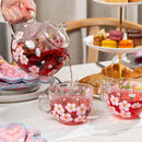 Painted Cherry Blossom Tea Pot by DRNKART STUDIOS