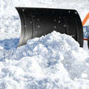 29 Inches Snow Pusher for Driveway-Orange by DirectDeals