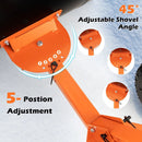 29 Inches Snow Pusher for Driveway-Orange by DirectDeals