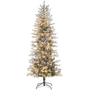 Christmas Trees with Snow Branches - Pre Lit Artificial Flocked