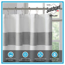 Shower Curtain with 3M Treatment Grey 72x72"