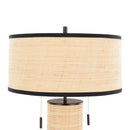 Cylinder - Rattan Contemporary Rattan Table Lamp by HouseOfZazla