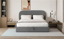 Upholstered Platform Bed With Hydraulic Storage System by HouseOfZazla