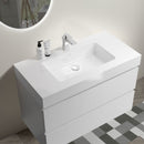 Alice - Bathroom Vanity With Large Storage, Sink Wall Mounted Floating Bathroom Vanity For Modern Bathroom, One-Piece Sink Basin Without Drain And Faucet by HouseOfZazla