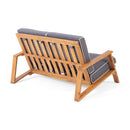 Paloma Contemporary Loveseat and Coffee Table Set with Weather Resistant Cushions by HouseOfZazla
