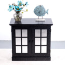 Sideboard Cabinet With Mirrored Doors, Adjustable Shelf, Metal Handles by HouseOfZazla