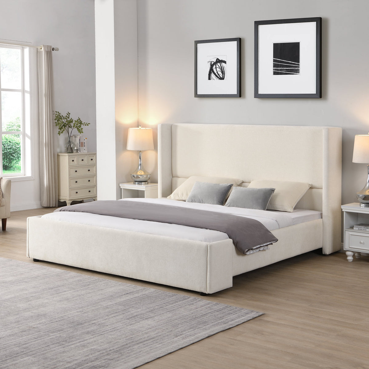 Elegant Upholstered Bed, photo 3 of 10