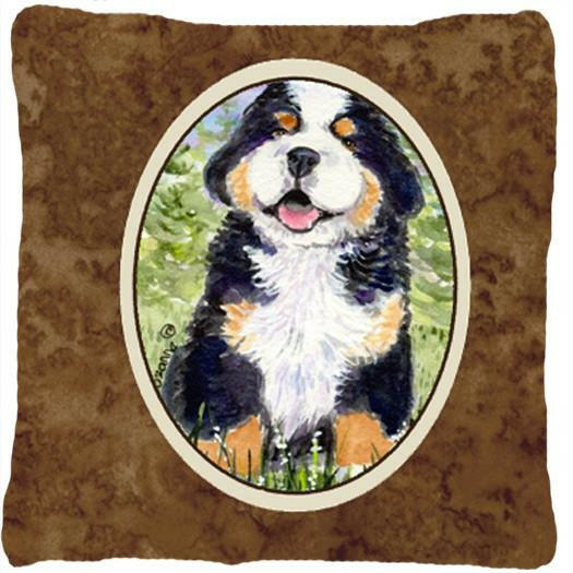 Bernese Mountain Dog Decorative   Canvas Fabric Pillow