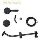 Multi Function Dual Shower Head Shower System With 4.7" Rain Showerhead, 7 Function Hand Shower, Adjustable Slide Bar