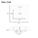 Elegant Bathroom Vanity With Ceramic Sink, Soft Close Door, Adjustable Shelf by HouseOfZazla