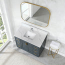 43-inch Quartz Bathroom Vanity Top with Undermount Single Bowl Sink by HouseOfZazla