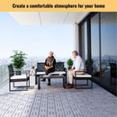 Acacia Wood Interlocking Deck Tiles Checker Pattern For Outdoor Flooring