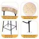 Boho Style Handwoven Paper Rope Counter Stools (Set of 2)