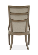 Lancaster - Dining Arm Chair With Upholstered Seat & Back (Set of 2) - Dovetail Gray