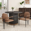 Modern Dining Chair Set With Durable Iron Frame and Comfortable Fabric Upholstery by HouseOfZazla
