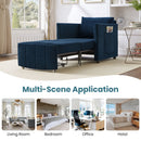 Upholstered Convertible Sleeper Sofa With 5 Position Backrest, Side Pockets, Storage by HouseOfZazla