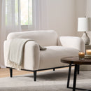 Bouclé Fabric Loveseat Sofa - 50 Inch by HouseOfZazla