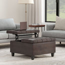 Harrison - Upholstered Coffee Table Storage Ottoman by Unique Piece Furniture