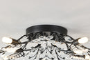 15-Light Chandelier Crystal Ceiling Lamp