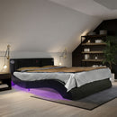 Platform Bed Frame With LED Lighting, tooth Music, Vibration Massage by Unique Piece Furniture