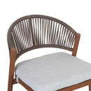 Outdoor 26" Counter Height Metal Frame Counter Stools With Scallop Shaped Backrest & Water Resistant Cushions by HouseOfZazla