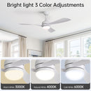 Ceiling Fan With 3 Blades, Remote Control, Reversible DC Motor, Noiseless Operation, 3 Downrods by HouseOfZazla
