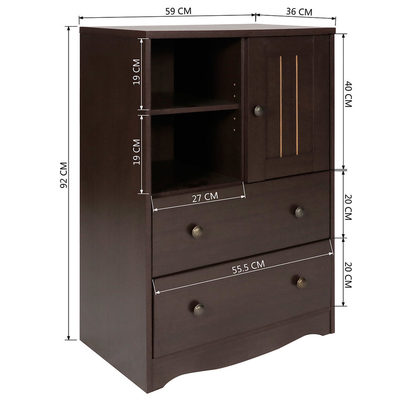 23.2" Wide 2 - Drawer Storage Cabinet