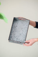 Decorative Galvanized Nesting Trays (Set of 3) - Gray by HouseOfZazla