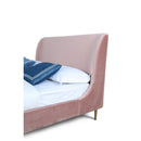 Heather - Upholstered Bed With Curved Headboard by HouseOfZazla