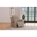 Slater - Upholstered Recliner Chair With Manual Recline - Taupe by HouseOfZazla