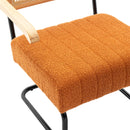 Accent Chair - Modern Industrial Slant Armchair with Metal Frame - Premium High Density Soft Single chair for Living Room Bedroom