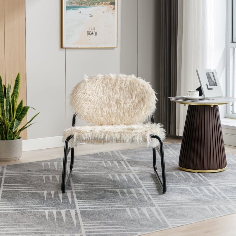 Accent Chair - Modern Industrial Slant Armchair with Metal Frame - Premium High Density Soft Single chair for Living Room Bedroom