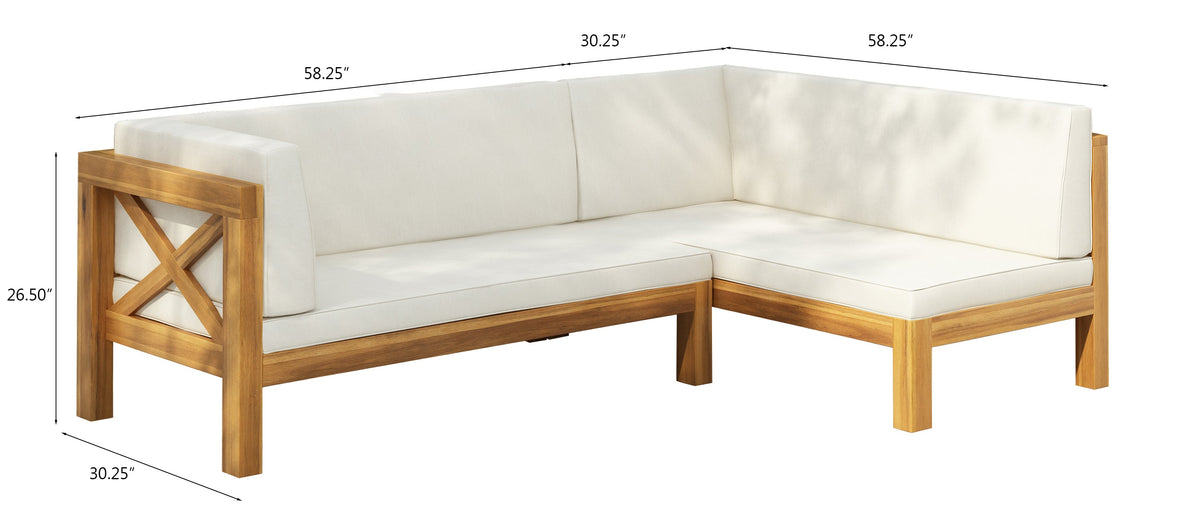Brava X-Back Left Corner Bench Set of 2, photo 4 of 10