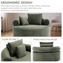 Round Sofa Bed With 3 Pillows For Living Room