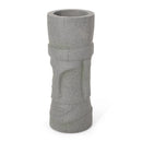 Classic Flower Planter With Magnesium Oxide Material - Stone Gray by HouseOfZazla